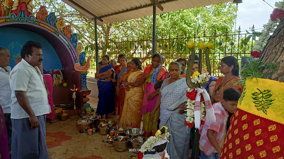 Temple festival moment