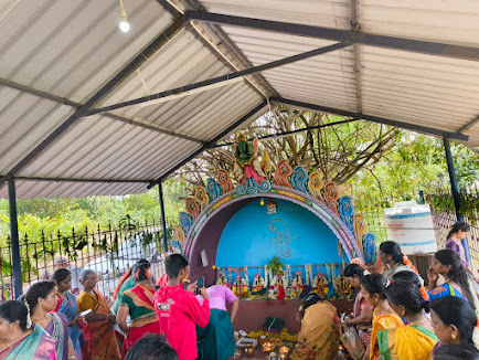 Devotees during the annual festival